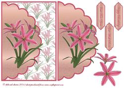 Pink Flowers Envelope Cardfront