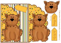 Charlie Cheetah Envelope Card