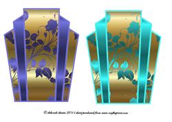 Art Deco Cardfronts Blues