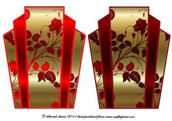 Art Deco Cardfronts Reds