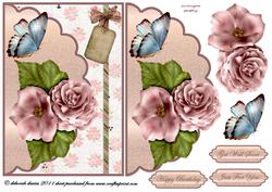 Sweet Floral Butterfly