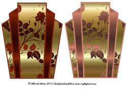 Art Deco Cardfronts Browns