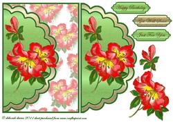 Bright Orchids Envelope Card