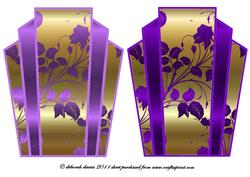 Art Deco Cardfronts Lilac & Purple