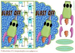Space Cadet Envelope Card