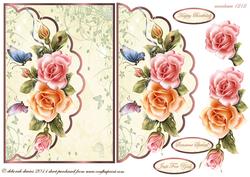 Glossy Rose Envelope Card