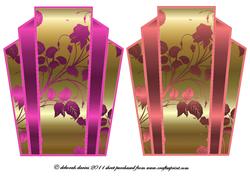 Art Deco Cardfronts Pinks