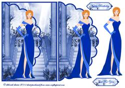 Fantasy Elegance in Blue