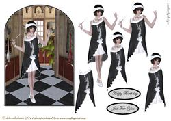 Flapper in Black N White
