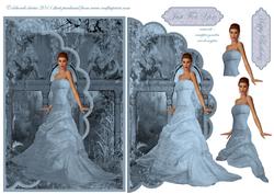 Blue Fantasy Envelope Card