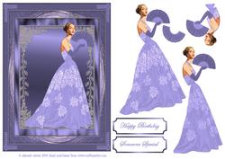 Blue Framed Elegance