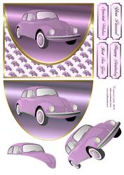 Mauve Herbie Envelope Card