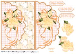 Peach Rose Corsage