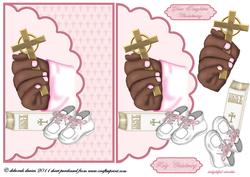 Girls Christening Card