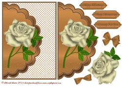 Coffee & Creme Envelope Card
