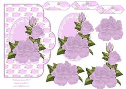 Lilac Scallop Edge Card