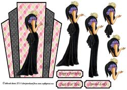 Deco Lady in Black