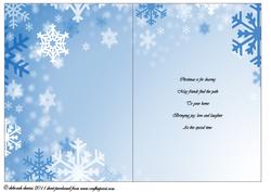 Christmas Snowflakes with Verse