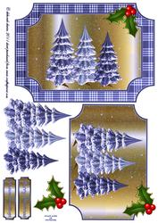 Blue Christmas Trees