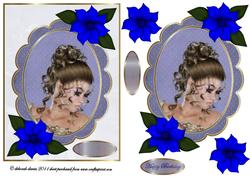 Elegant Head in Blue