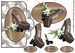 Glossy Taupe Shoes