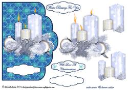 White Christmas Candles