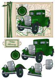 Green Vintage Truck