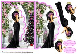 Lovely in Black at Christmas