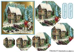 Vintage Christmas Scene