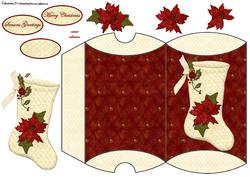 Vintage Sock Pillow Box