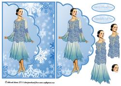Blue Snowflake Lady