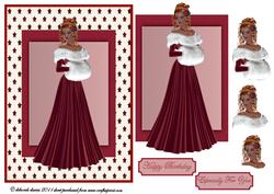 Vintage Lady in Red