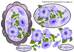 Scallop Oval Florals