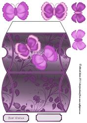 Lilac Butterfly Pillow Box