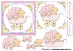 Baby Girl Scallop Edge