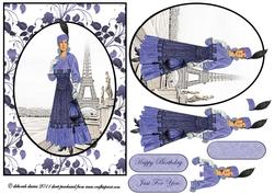 Blue Vintage Paris