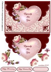 Floral Heart Envelope Card