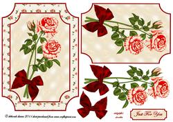 Multi Red Florals