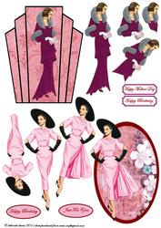 Duo Ladies in Pink and Plum