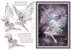 Silver Fairy on Mauve