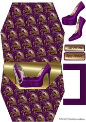 Purple Hot Shoes Handbag Card
