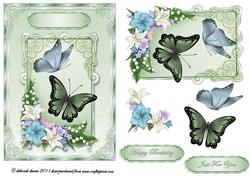 Butterfly Floral Spray