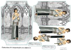 Silver Deco Lady