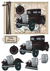 Grey Vintage Truck