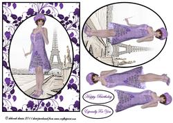 Lilac Lady in Paris