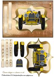 Golden Vintage Motor Cardfront