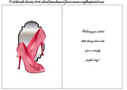 Pink Prom Shoes Insert