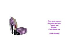 Lilac Fancy Shoe Insert