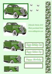 Green Vintage Car