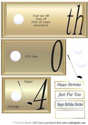 Gold Male 40th